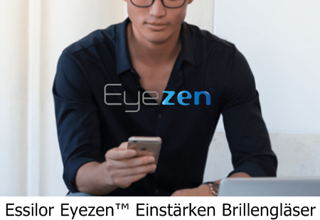 Essilor Eyezen™ Brillengläser sind Einstärken Brillengläser für ermüdungsfreies Sehen in der heutigen, digitalen Welt. Zudem schützen sie die Augen vor schädlichem Licht und sind für alle Brillenträger bis 40 Jahre bestens geeignet.